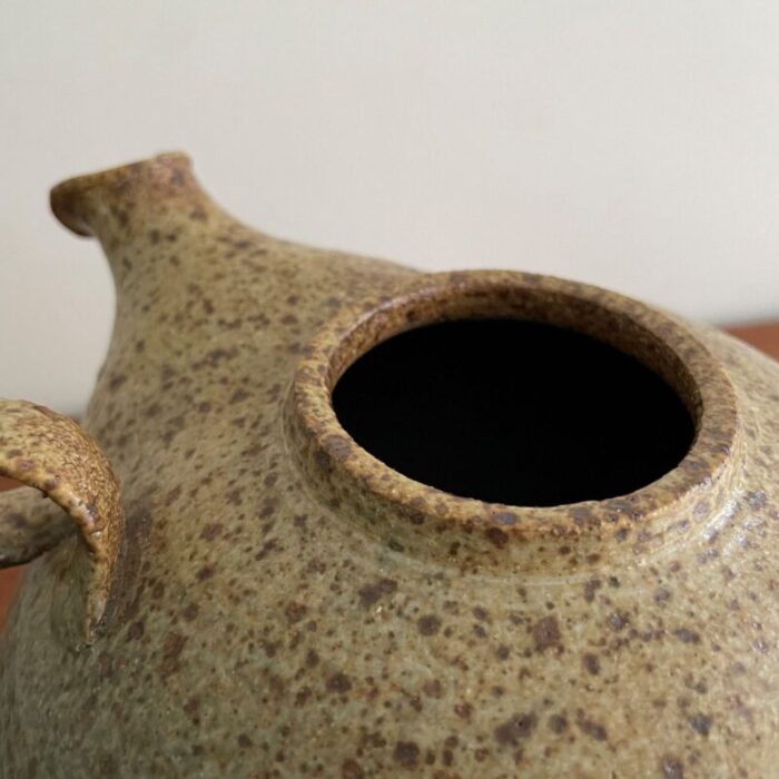 ceramic unica tea pot by arne bang denmark 1950s 9