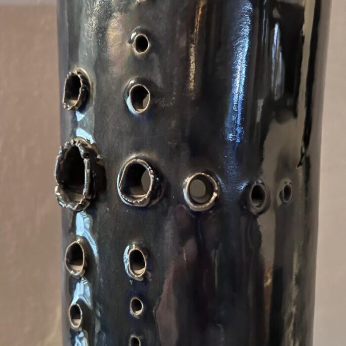 ceramic vase with holes 1960s 3