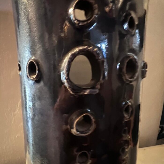 ceramic vase with holes 1960s 9