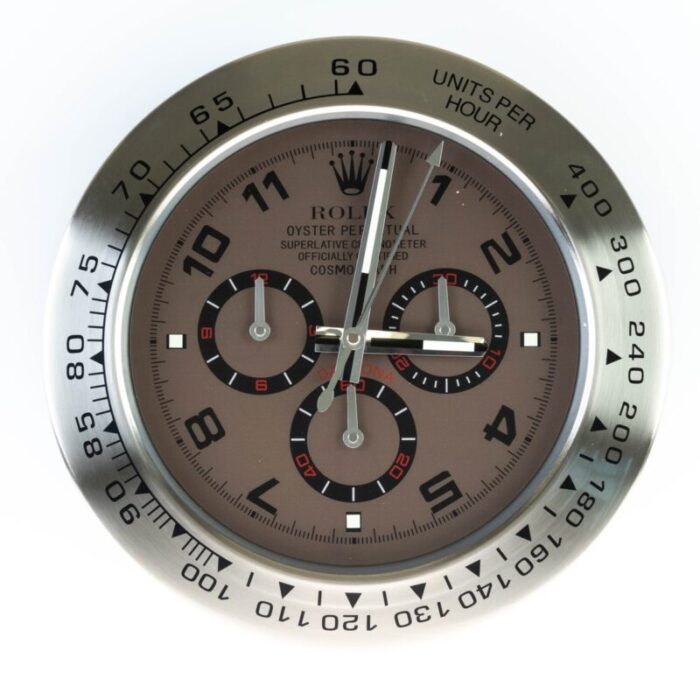 certified oyster cosmograph silver daytona wall clock from rolex 1