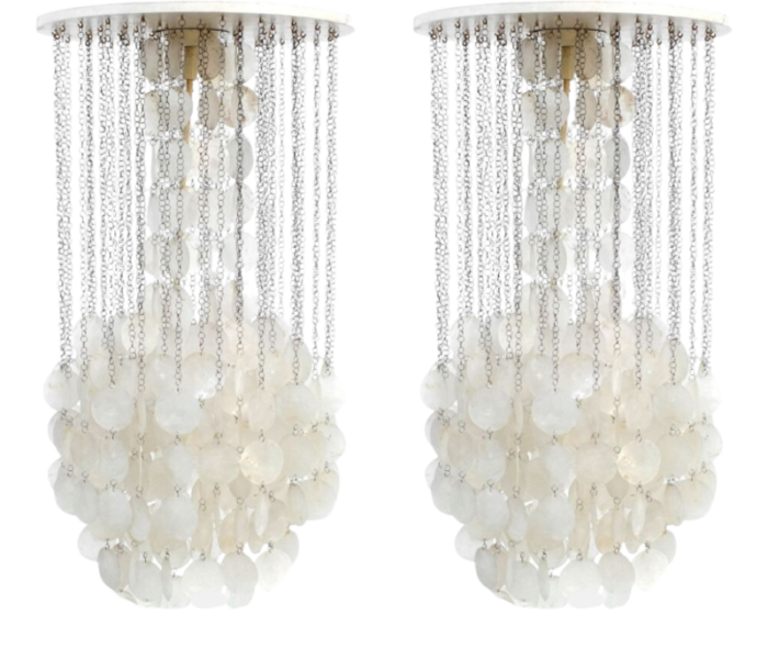 chandeliers by verner panton denmark 1970s set of 2 8162