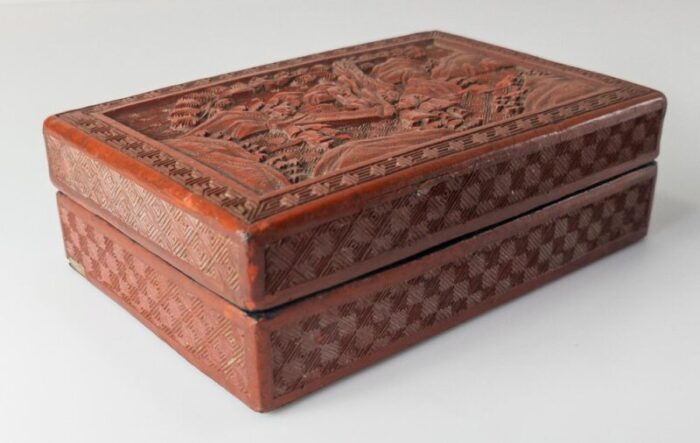 chinese red cinnabar lacquer box 2