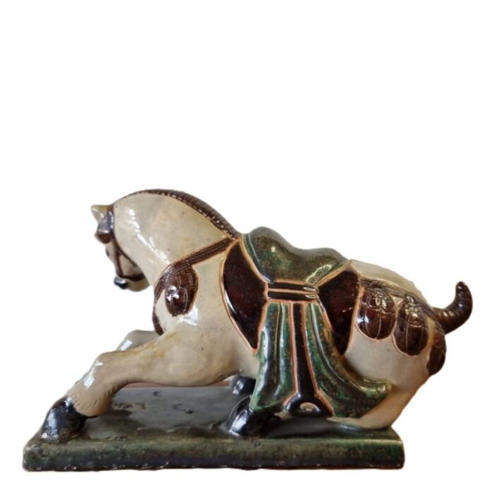 chinese tang style ceramic horse 1950s 4