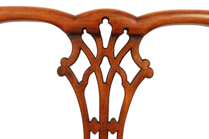 chippendale style king headboard in mahogany 4047