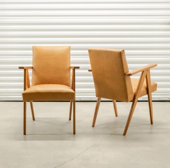 circa 1950s modernist scissor frame armchairs a pair 2387