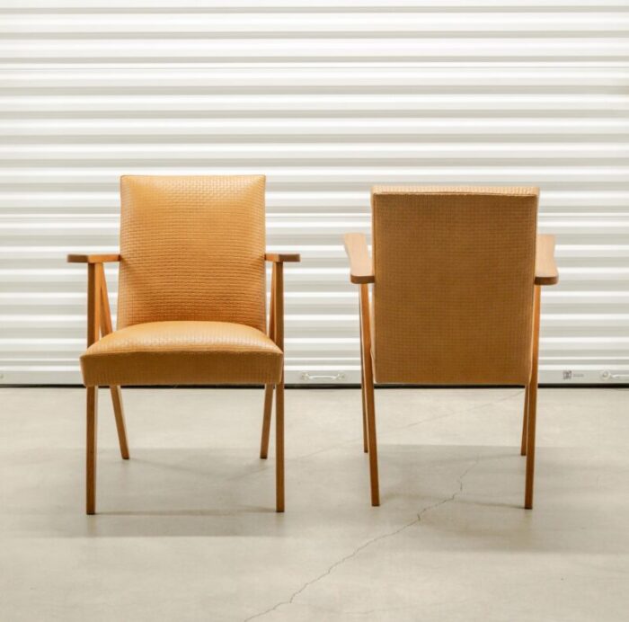 circa 1950s modernist scissor frame armchairs a pair 4748