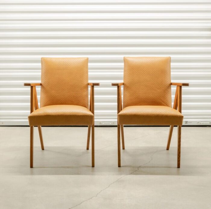 circa 1950s modernist scissor frame armchairs a pair 9499