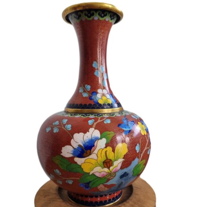 cloisonne gourd vase 1970s 2