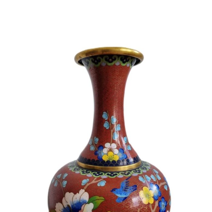 cloisonne gourd vase 1970s 3