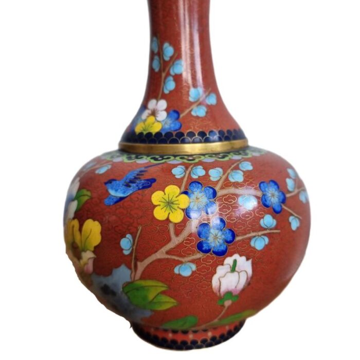 cloisonne gourd vase 1970s 4