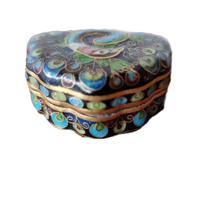 cloisonne jewelry box china 1980s 1