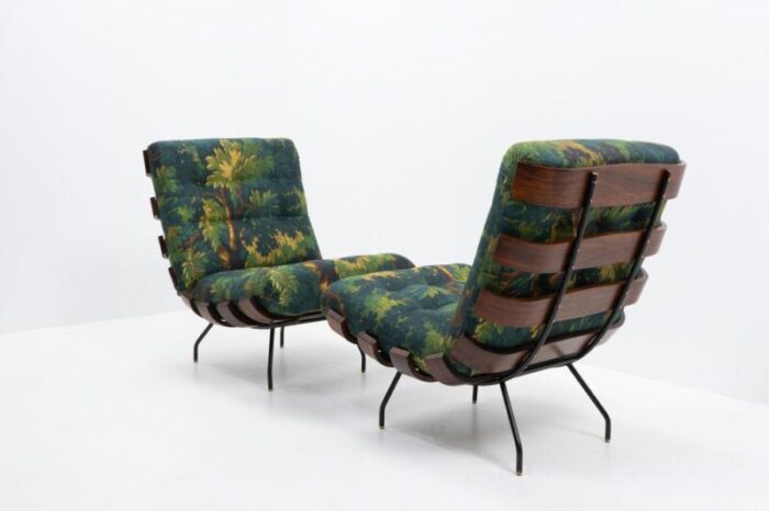 costela lounge chairs by hauner and eisler for forma moveis 1950s set of 2 5680