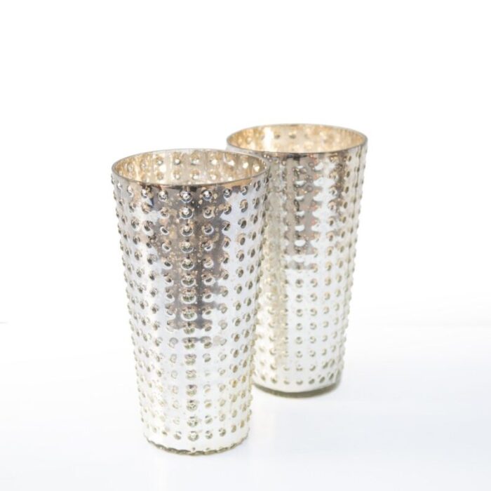 couple mirrored glass vases set of 2 9