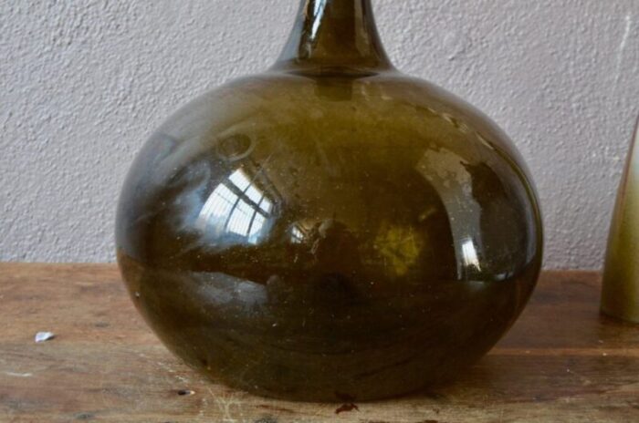 dame jeanne in brown blown glass 5