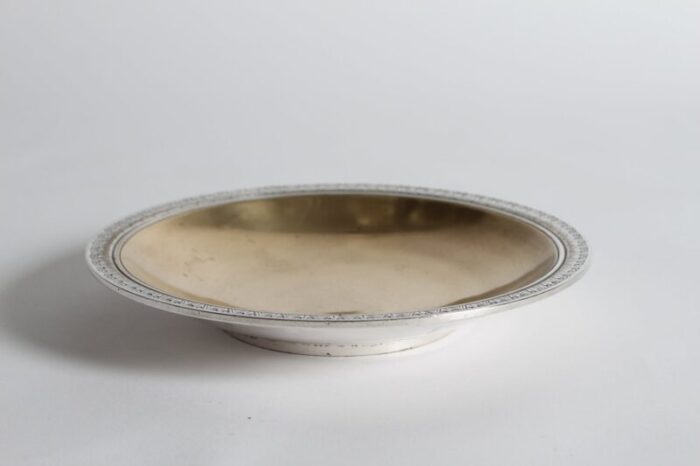 danish art deco decorative bronze bowl with silver and gold by just andersen 1930s 3