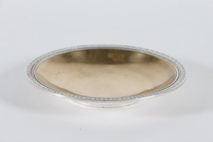 danish art deco decorative bronze bowl with silver and gold by just andersen 1930s 4