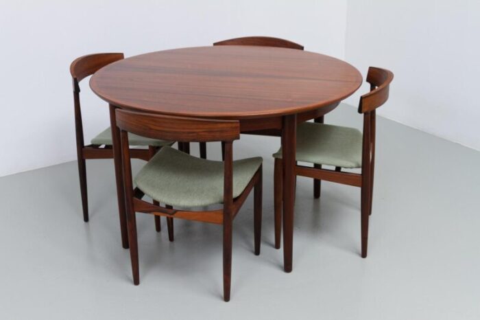 danish modern rosewood extendable dining table by arne vodder for sibast 1950s 4621