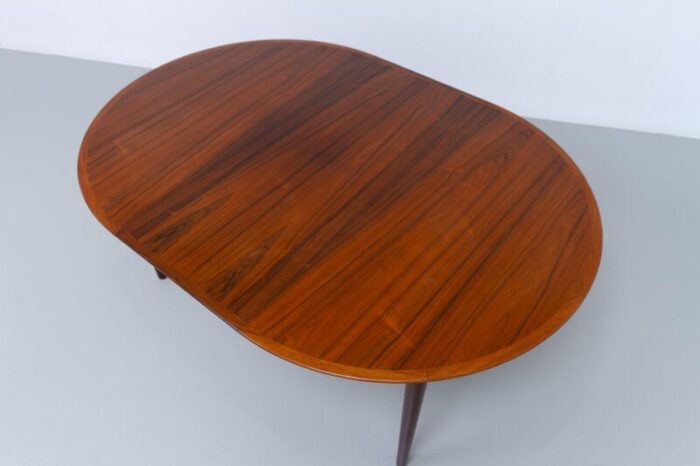 danish modern rosewood extendable dining table by arne vodder for sibast 1950s 4799