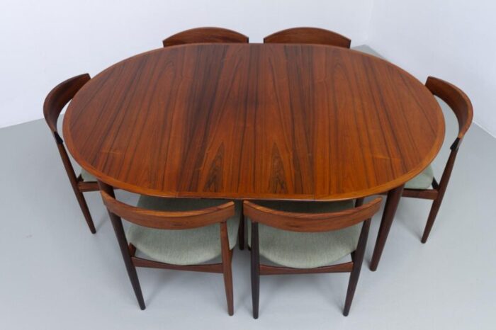 danish modern rosewood extendable dining table by arne vodder for sibast 1950s 7134