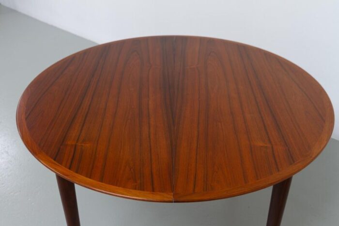 danish modern rosewood extendable dining table by arne vodder for sibast 1950s 8791