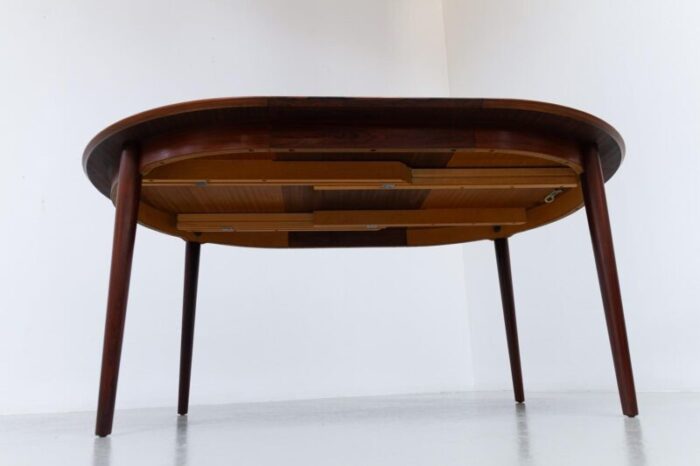 danish modern rosewood extendable dining table by arne vodder for sibast 1950s 9592