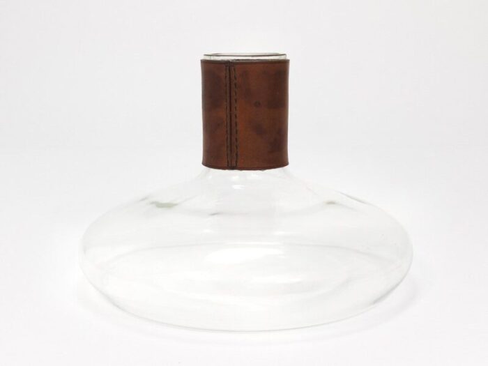 decanter with brown leather top by carl auboeck 1950s 10