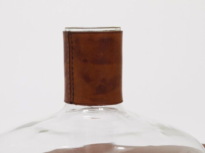 decanter with brown leather top by carl auboeck 1950s 4