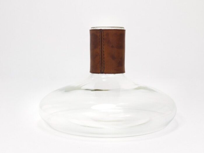 decanter with brown leather top by carl auboeck 1950s 5