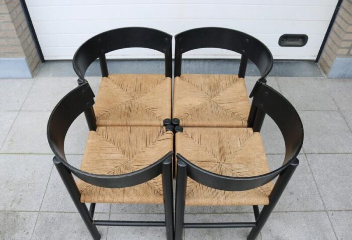 dining set attributed to mogens lassen for fritz hansen 1964 set of 5 3768