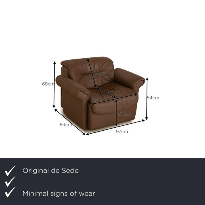 ds 14 leather chair from de sede 0329