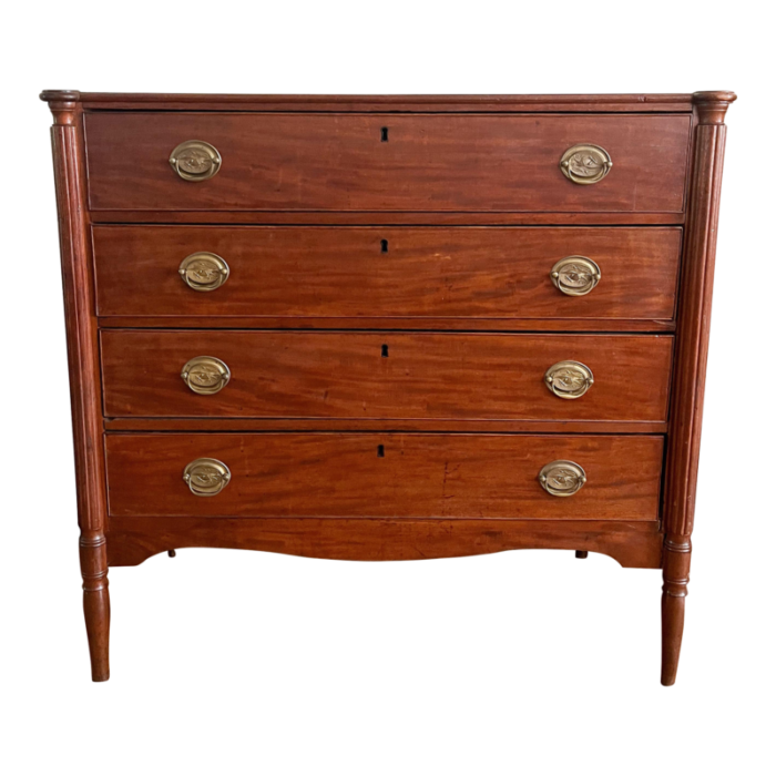 early 19th century mahogany sheraton chest of drawers 6681