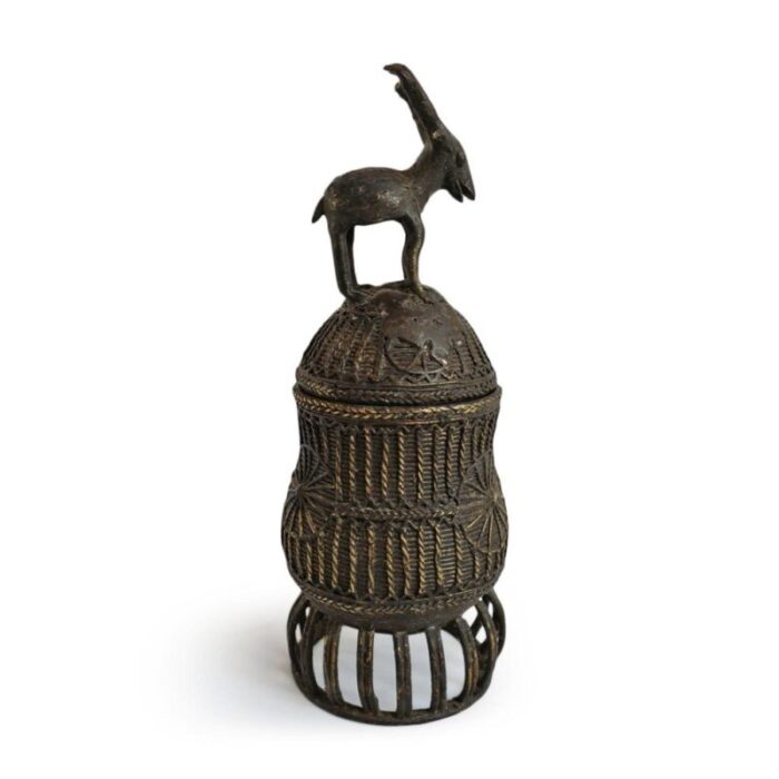 early 20th century ghana ashanti bronze vessel 2