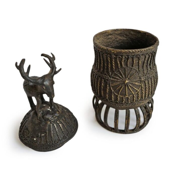 early 20th century ghana ashanti bronze vessel 4