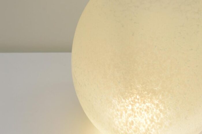 egg table lamp by domec luminaires france 1980s 6643