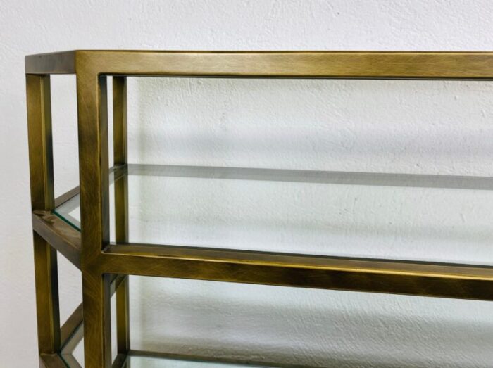 elegant vintage italian shelving console 5943