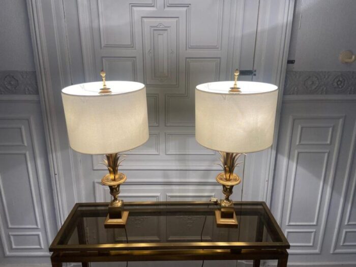 epis lamps attributed to boulanger belgian 1970s set of 2 5954