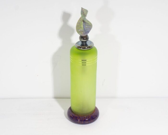 eric bladholm art glass decanter bottle 7170