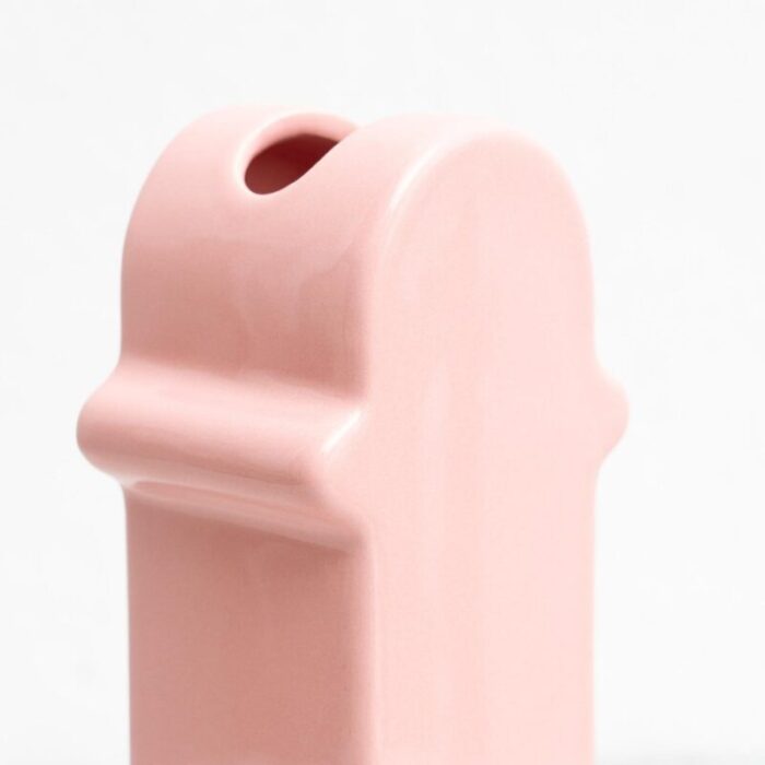 ettore sottsass pink ceramic shiva flower vase attributed to bd barcelona 2021 13