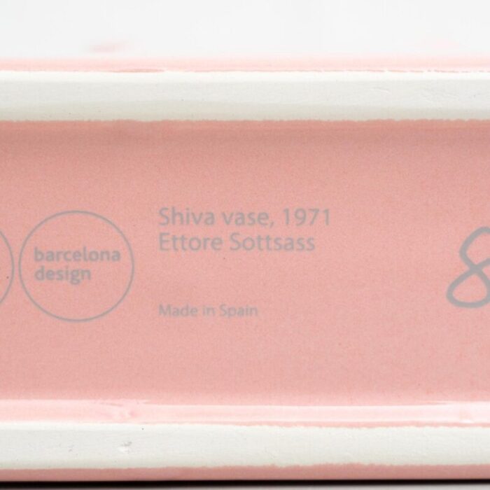 ettore sottsass pink ceramic shiva flower vase attributed to bd barcelona 2021 15