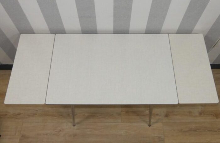 extendable chrome formica kitchen table 1960s 1109