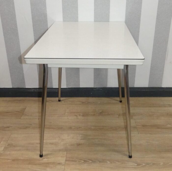 extendable chrome formica kitchen table 1960s 1710