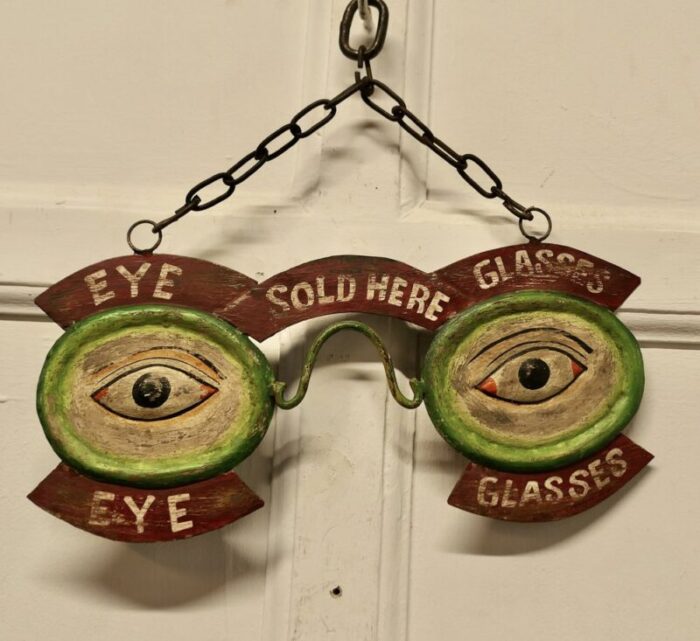 eye and glasses window display trade sign 1930s 5