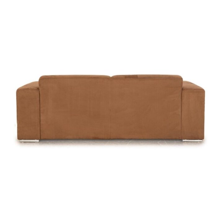 fabric three seater brown sofa from ewald schillig 1072