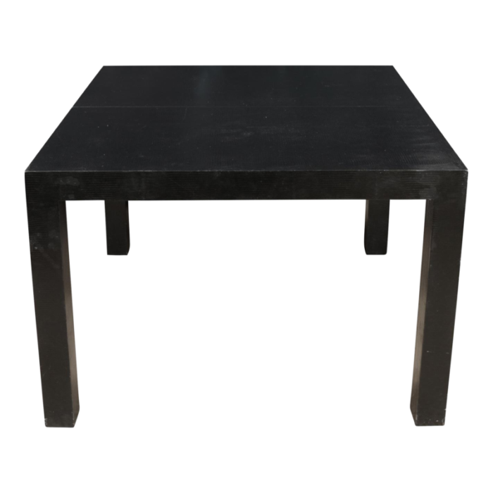 faux black lizard expandable games table 3399