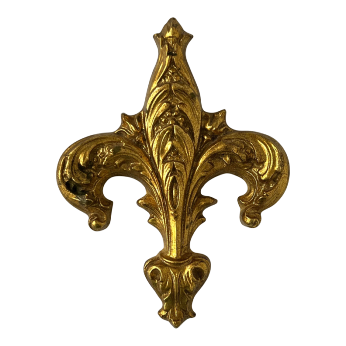 florentine gilt wood fleur de lis wall decor 7838