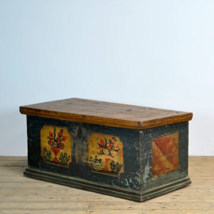 folk art wedding chest 1870s 1