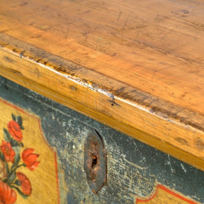 folk art wedding chest 1870s 11