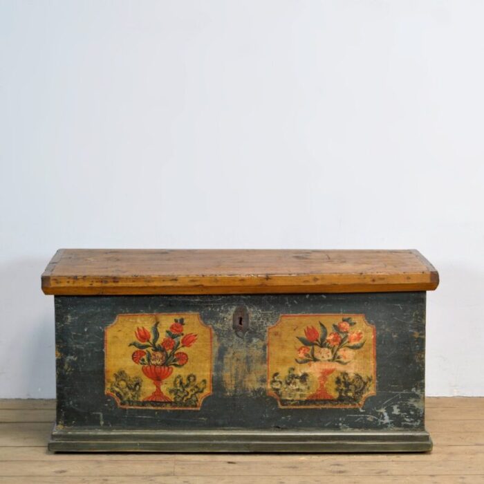 folk art wedding chest 1870s 3