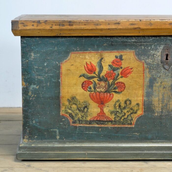 folk art wedding chest 1870s 6