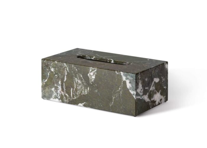 forest green marble rectangular tissue box by royal bee design 1